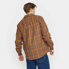 3143 LINED OVERSHIRT BROWN