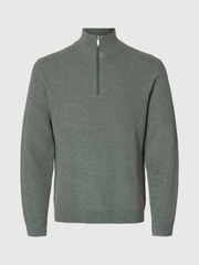 ROSS HALF ZIP GREEN AQUA