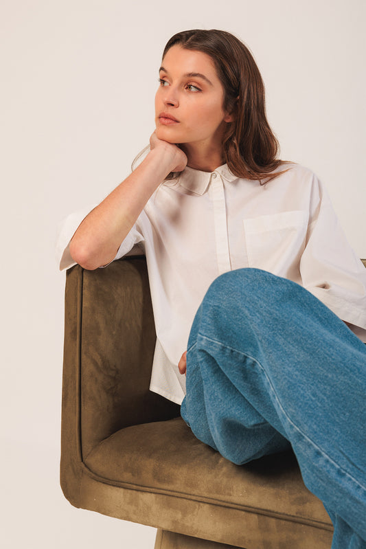CAMISA POPELIN BLANCO