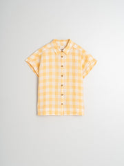 CAMISA VICHY MANDARINA