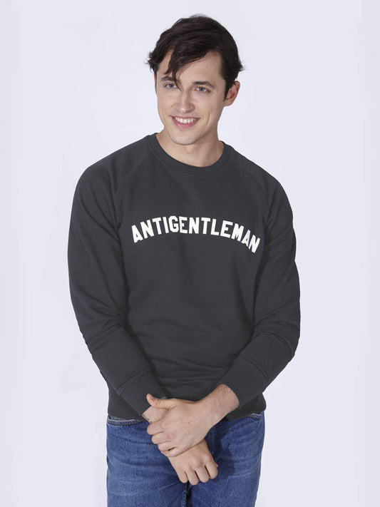 ANTIGENTLEMAN SWEATSHIRT ANTHRACITE