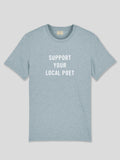 SUPPORT T-SHIRT SKY HEATHER