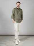 CITY SHIRT LINEN GREEN